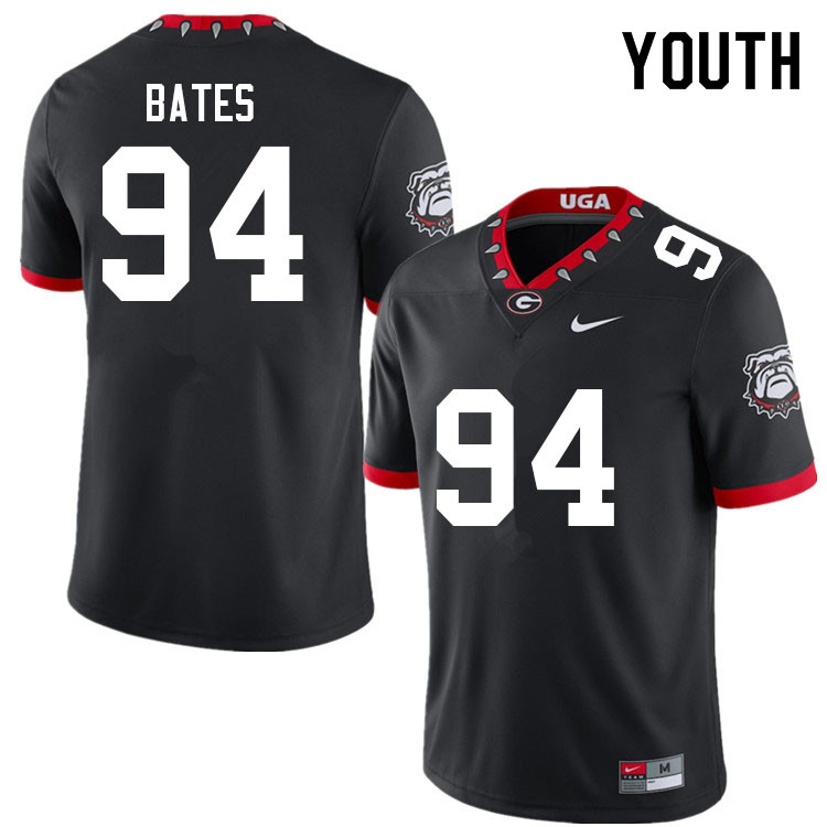 Youth #94 Henry Bates Georgia Bulldogs College Football Jerseys Sale-100th Anniversary